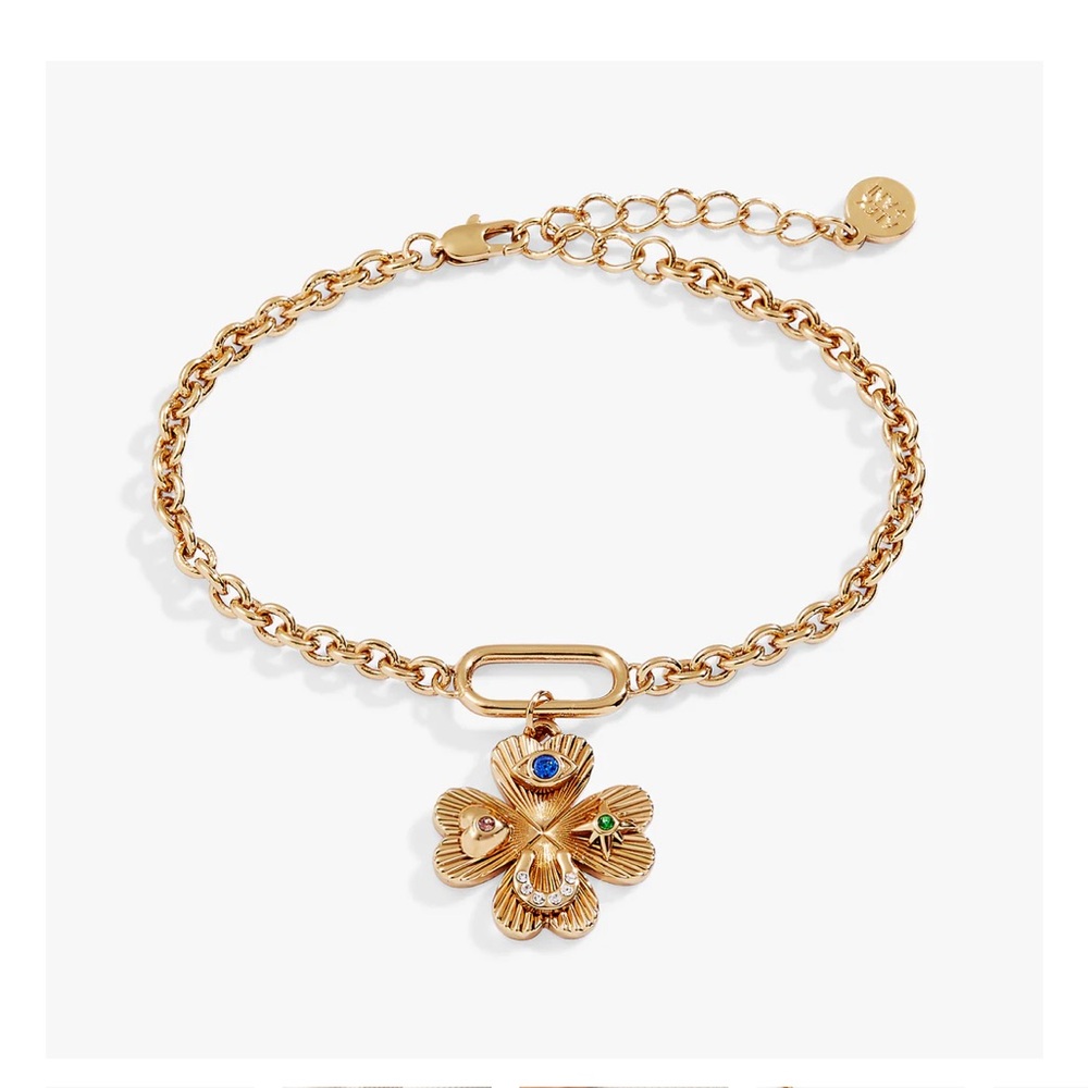 Alex & Ani Four Leaf Clover Charm Bracelet